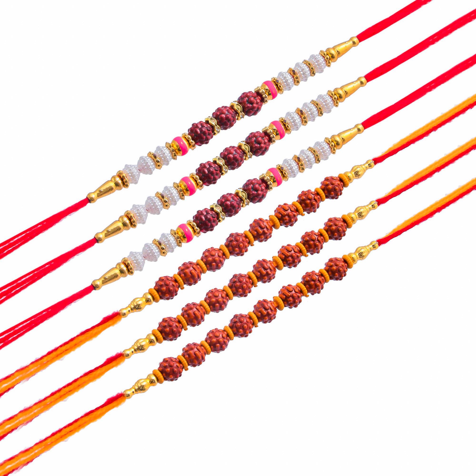 Innovera Design Rakhi for Borther Combo with Roli Chawal - 6 Rakhi Set (B0B5PNLZLJ) Amazon Price History, Amazon Price Tracker