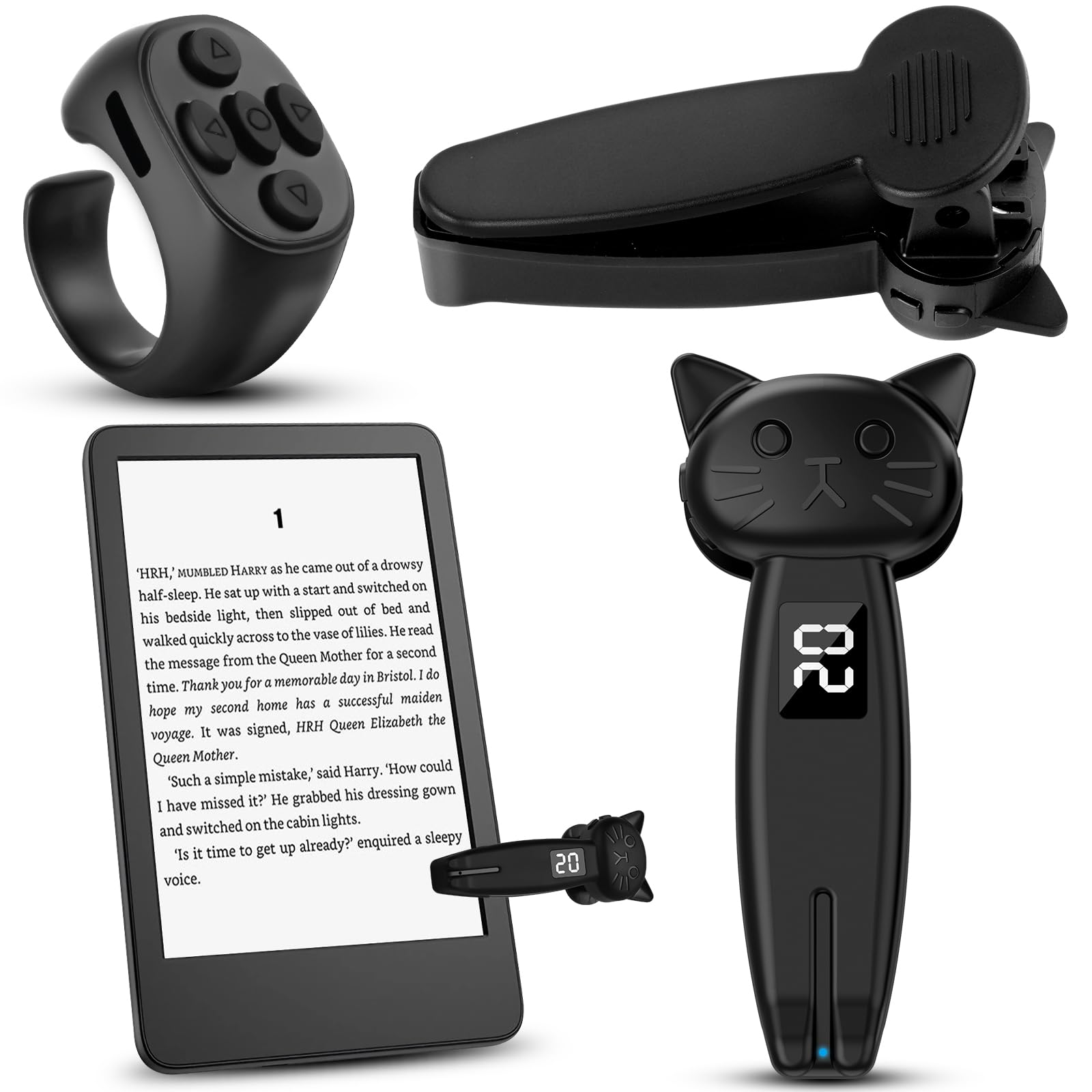 Vicloon RF Telecomando Pagina Turner per Kindle, iPad, Tablet, Scattare Foto, Registrazione Video