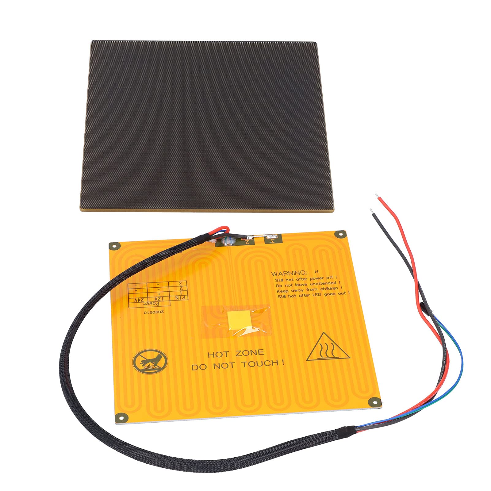 1 Pièce Lit Chauffant Pour Imprimante 3D à Base En Aluminium, Plaque De Verre Avec Substrat En Aluminium, Lit Chauffant Pour Imprimante 3D 200 X 200, Pour Imprimante 3D