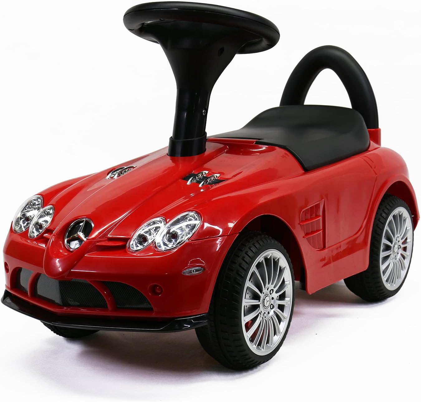 IGOTOYS GO MIGO Push Ride On Cars for Toddlers with Music&Horn Sounds, Storage Under seat, Foot to Floor Sliding Ride on -Red
