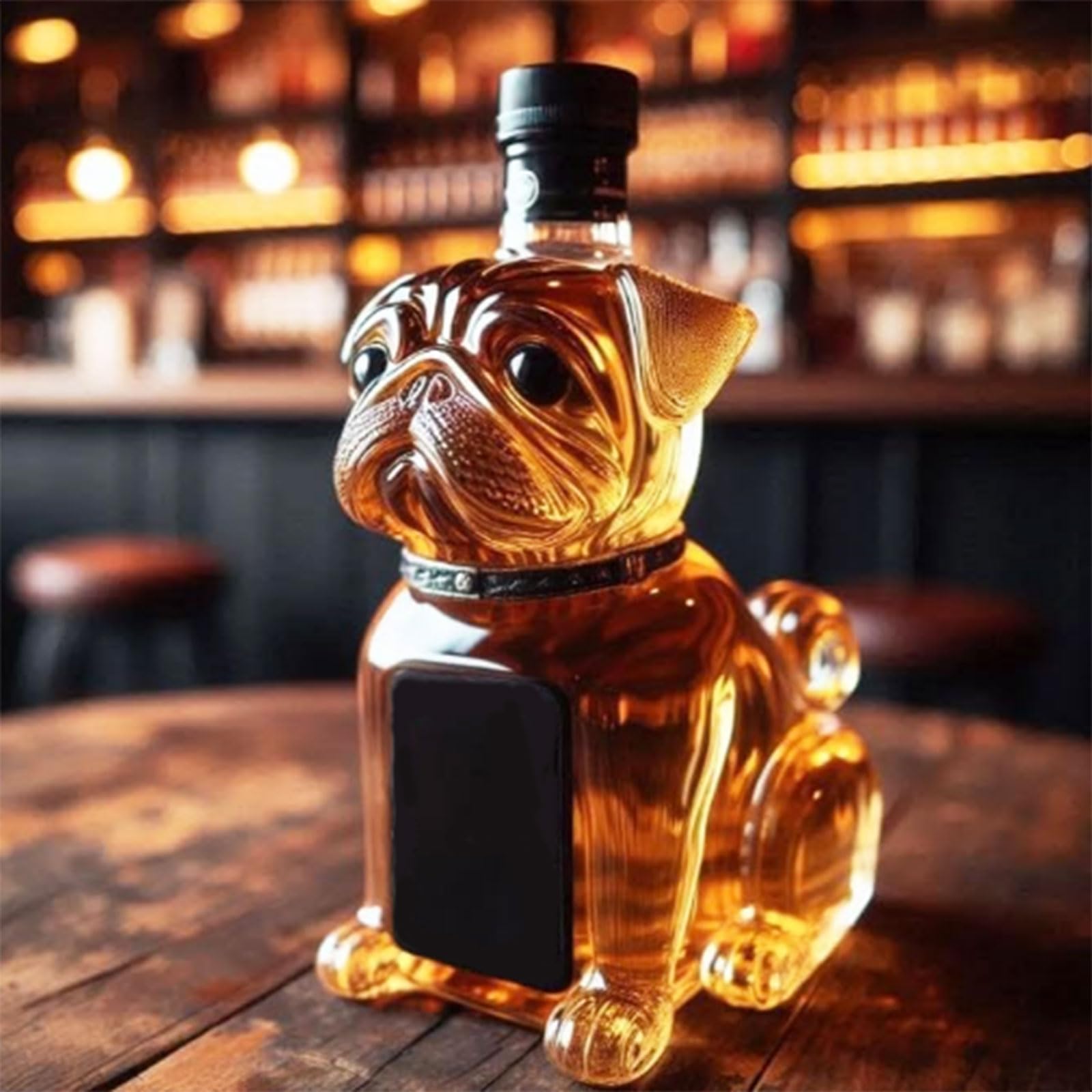 Whiskey Dekanter Hundeform - Stylischer Spirituosen Ausgießer Für Home Bar