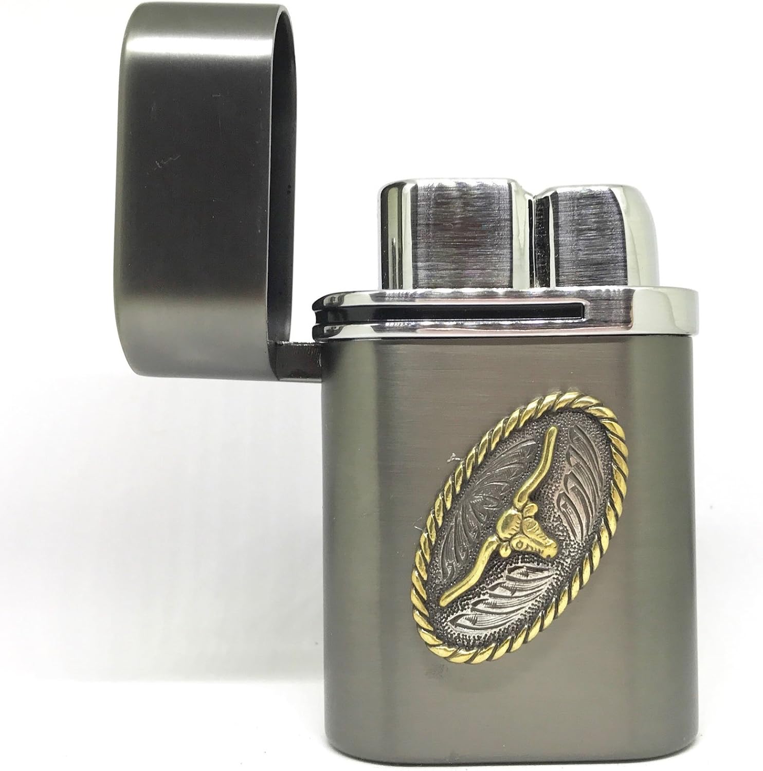 Longhorn Vector Thundra Desktop Lighter Triple Torch Cigar Lighter – Cigar Cutters by Jim