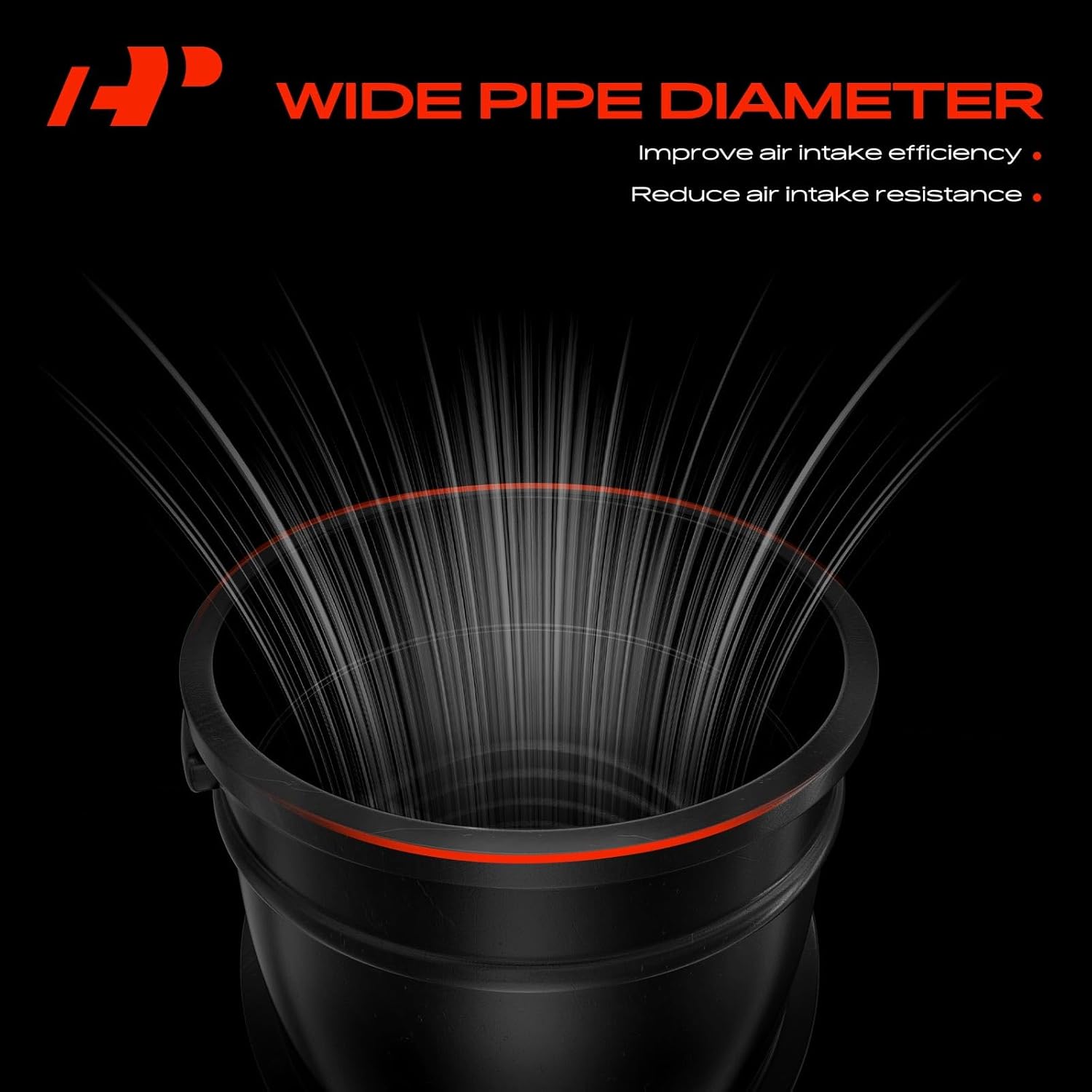 A-Premium Driver & Passenger Side Engine Air Clean Intake Tube Hoses Compatible with BMW X5 2011-2013, X6 2008-2014, 550i GT 750i 750Li xDrive, 650i Alpina B6 B7 B7L xDrive Gran Coupe