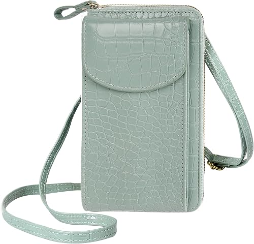 DIVCIDLC Bolso cruzado pequeño para teléfono celular, cartera con ranuras para tarjetas