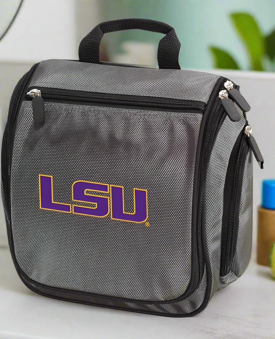 Broad Bay LSU Toiletry Bags or LSU Tigers Shaving Kit for Men - HANGABLE Overnight Travel Bag