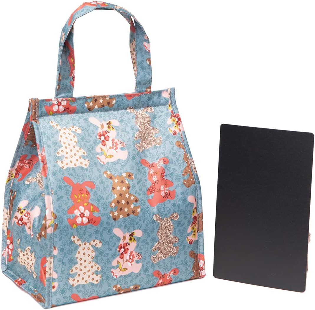 Take Away Lunch Bag - Insulated Bunny Toile Blue main image 0