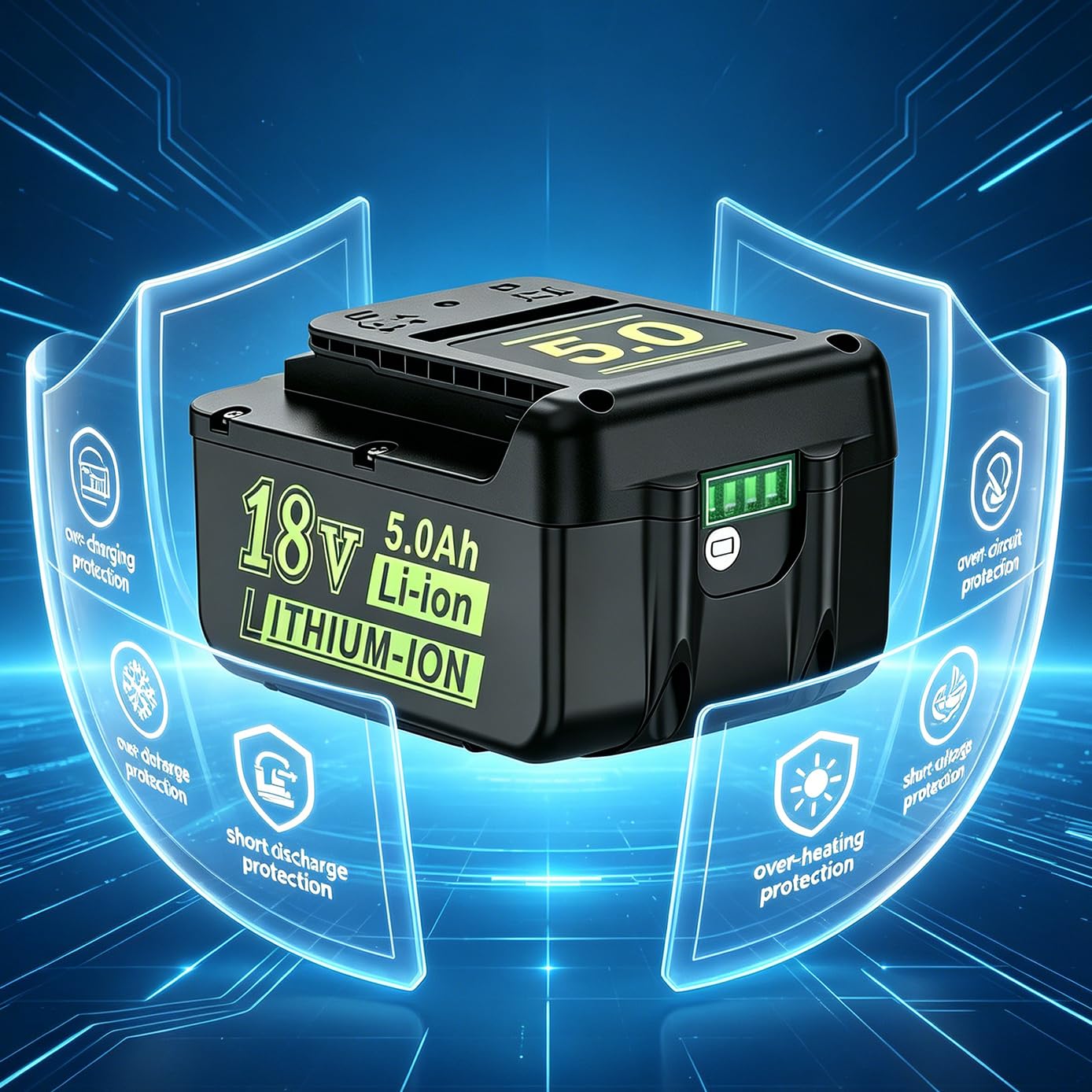 2X 18V 5Ah DREAMDASH Batería de Repuesto, Apto para Kärcher Herramienta | Cortasetos HGE 18-45 18-50 Cortacésped LMO 18-33 18-36 Pulverizador PSU 4-18 Aspirador WD 1 3-18 Cortabordes LTR 18-25 18-30