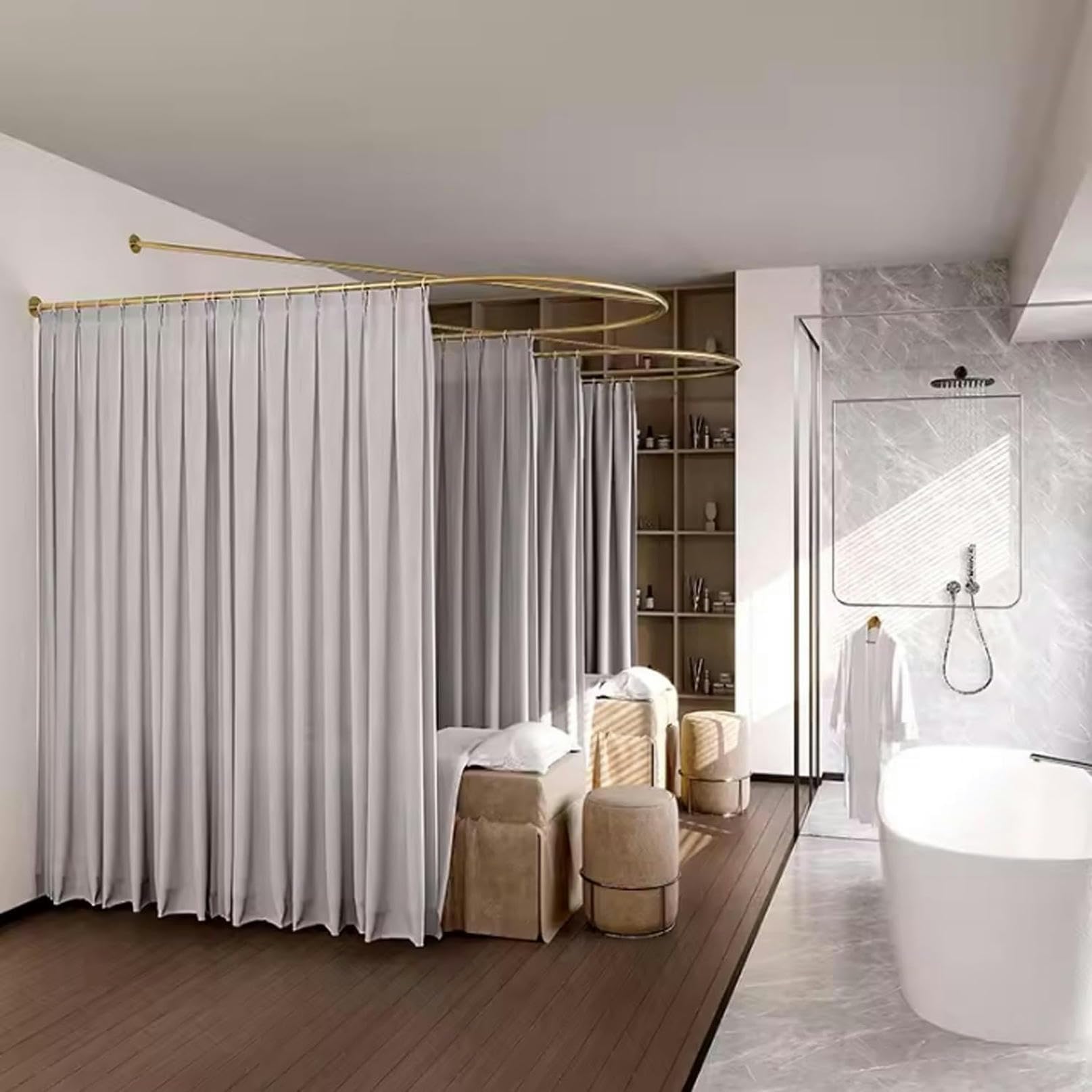 Rideau de séparation de salon pour créer un coin intimiste à la maison