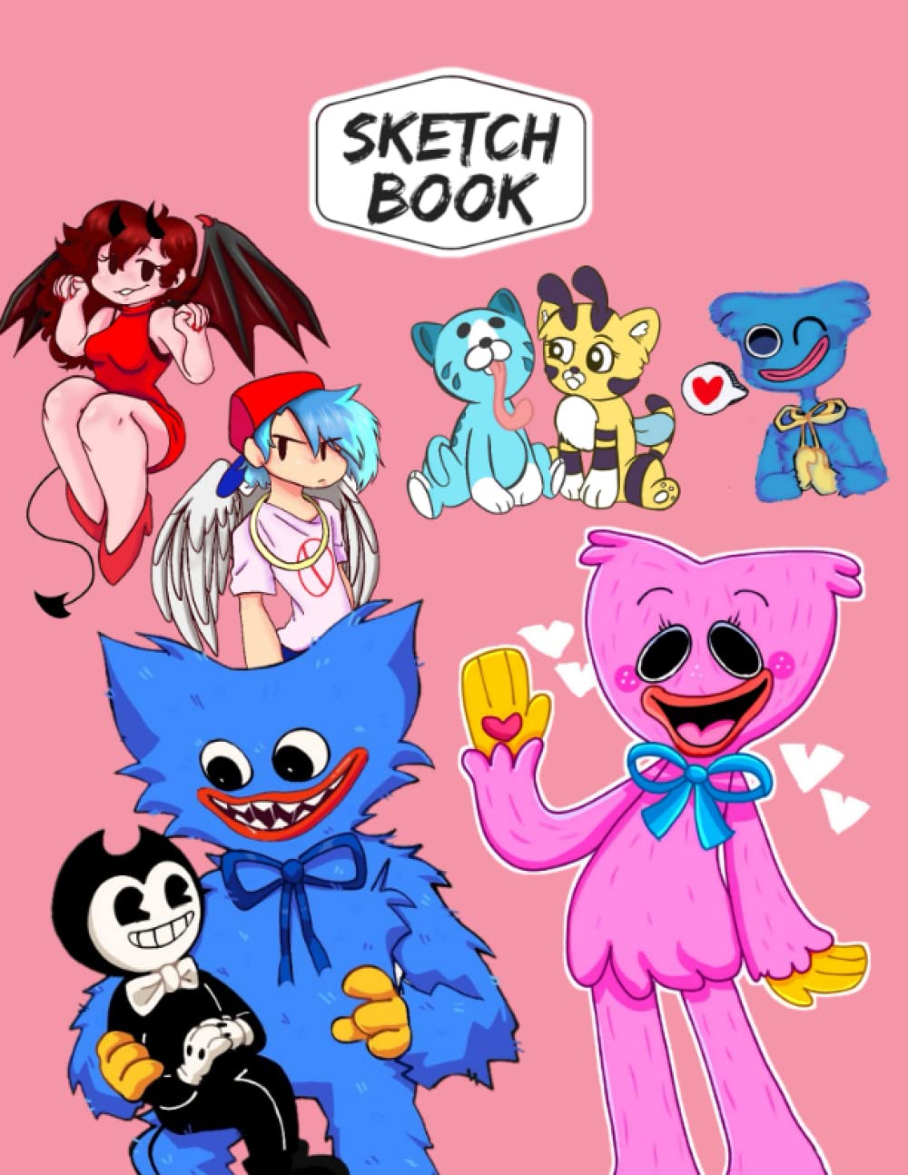 Friday Night Funkin Huggy Wuggy Sketch Book: Blank Unlined Paper, fnf backpack friday night funkin, Gift For fnf huggy wuggy scary for Sketching, ... Christmas gift) witty friday night funkin