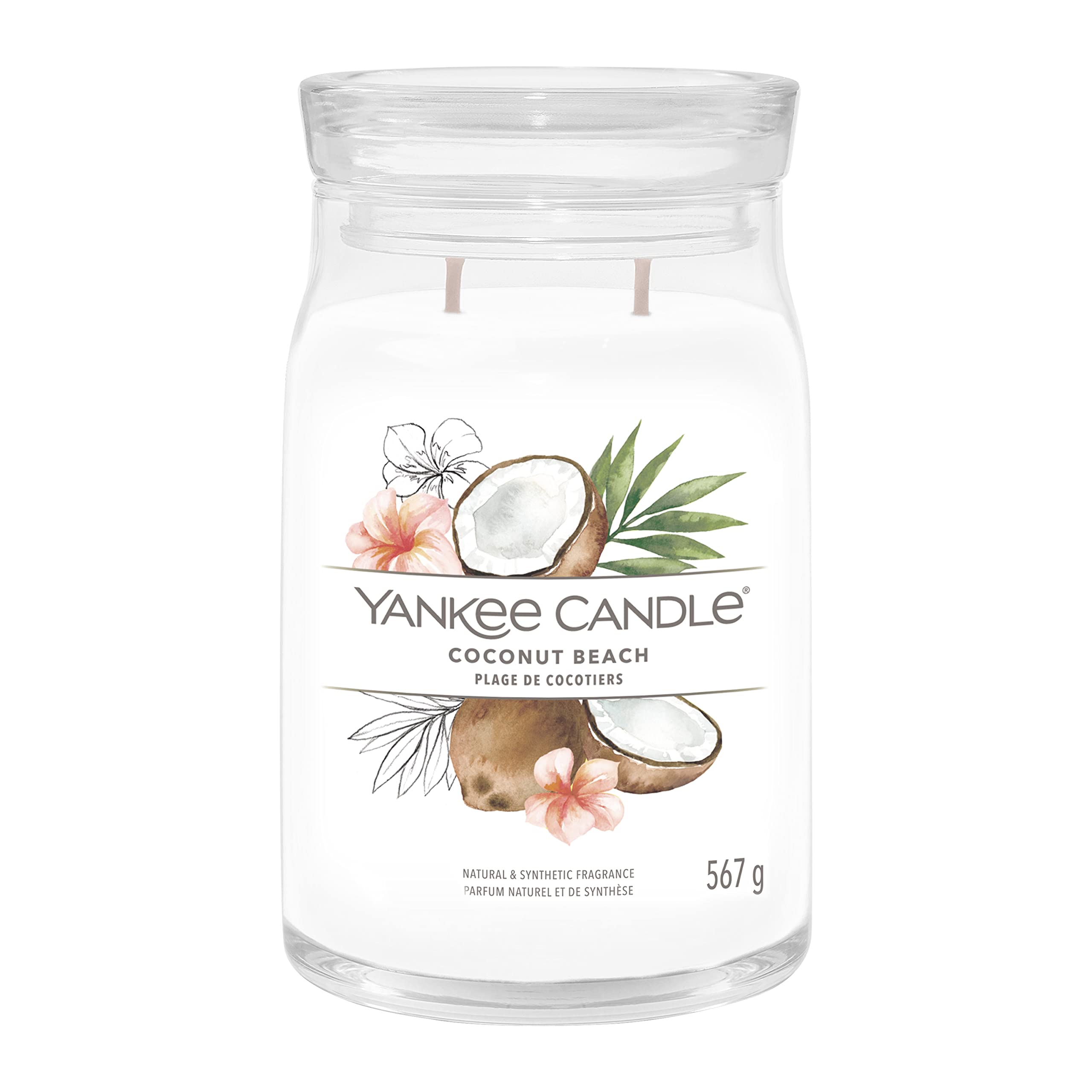 Yankee Candle Signature Scented Candle, Coconut Beach