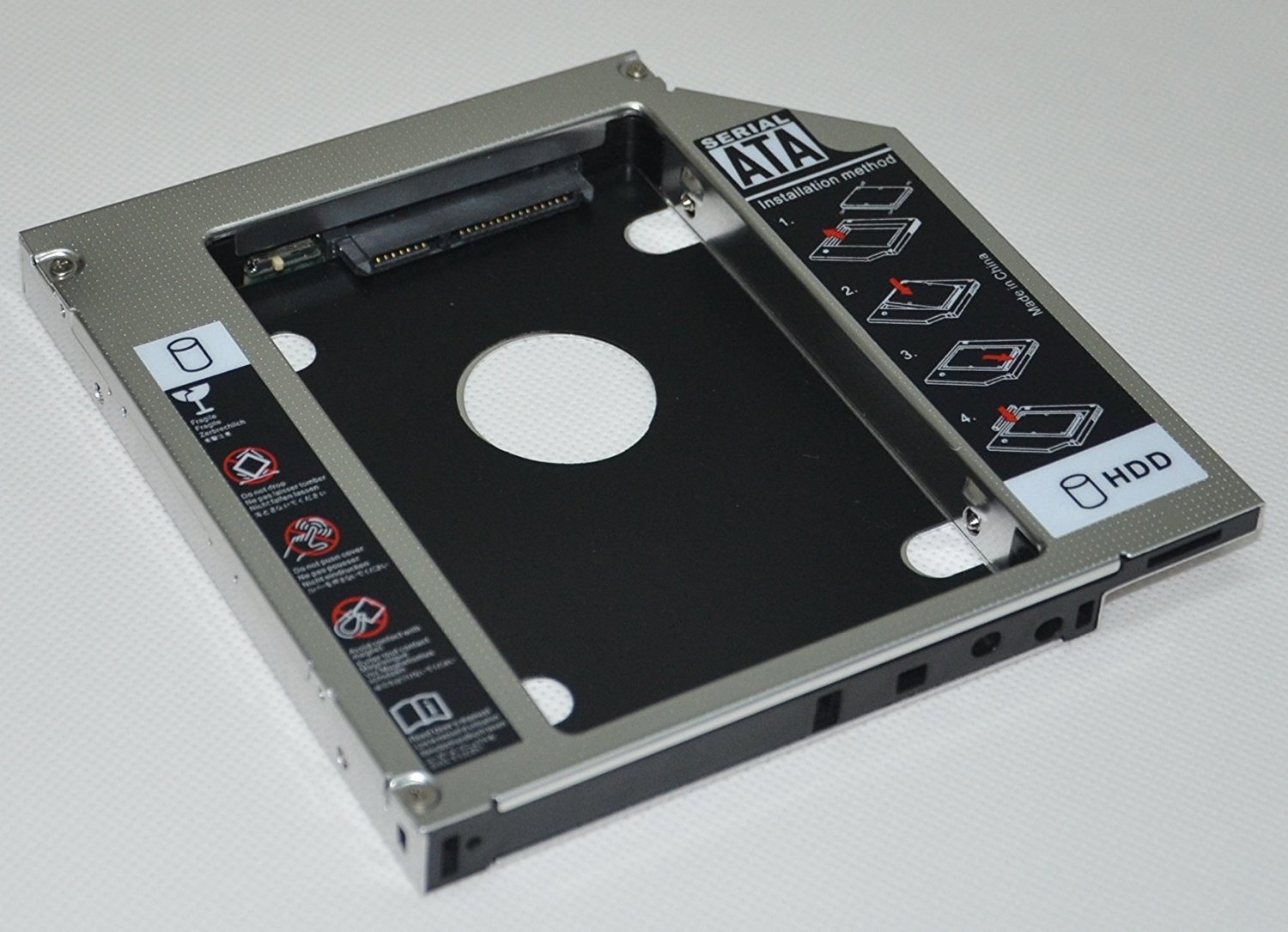 De Young 2nd HDD SSD Hard Drive Caddy Adapter for HP Envy dv7-7212nr dv7-7230us dv7-7243cl