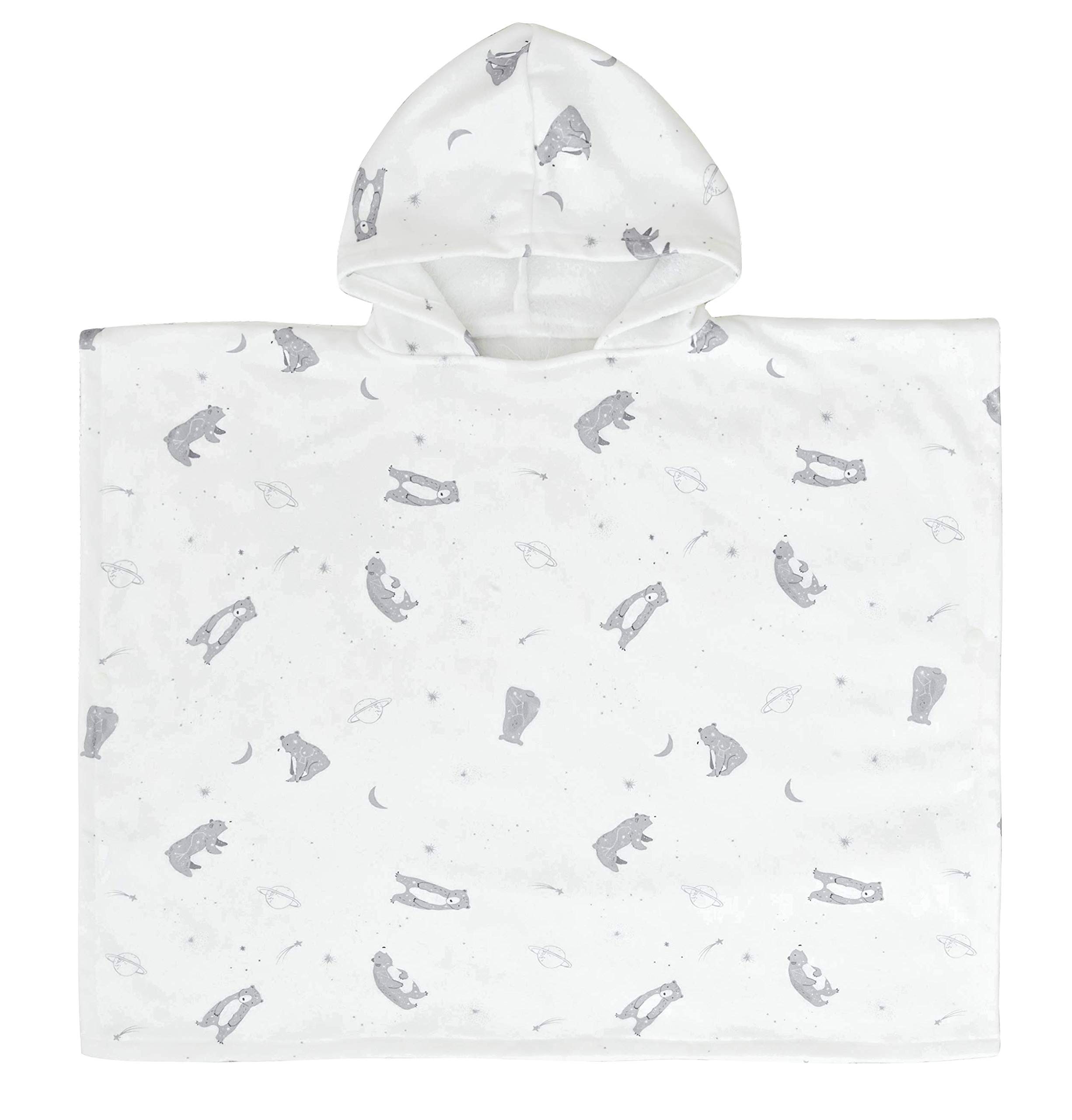 Unisex Kids Baby Beach Bath Gown Soft Pool Swimsuit Cover Up Poncho Hooded Towel Bathrobe Great Bear Small