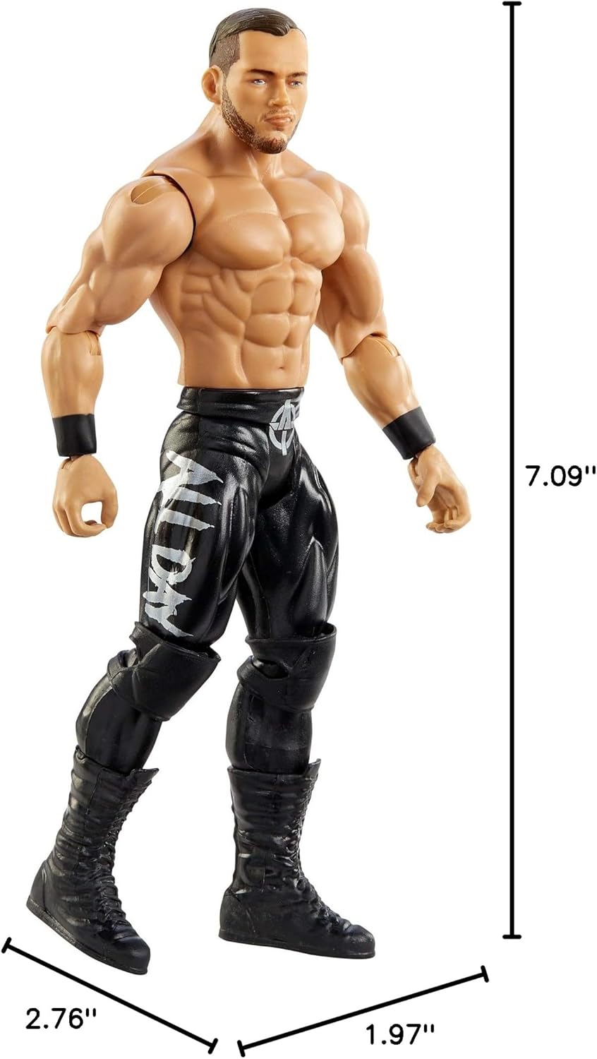WWE Austin Theory Action Figure, Posable 6-in Collectible for Ages 6 Years Old and Up