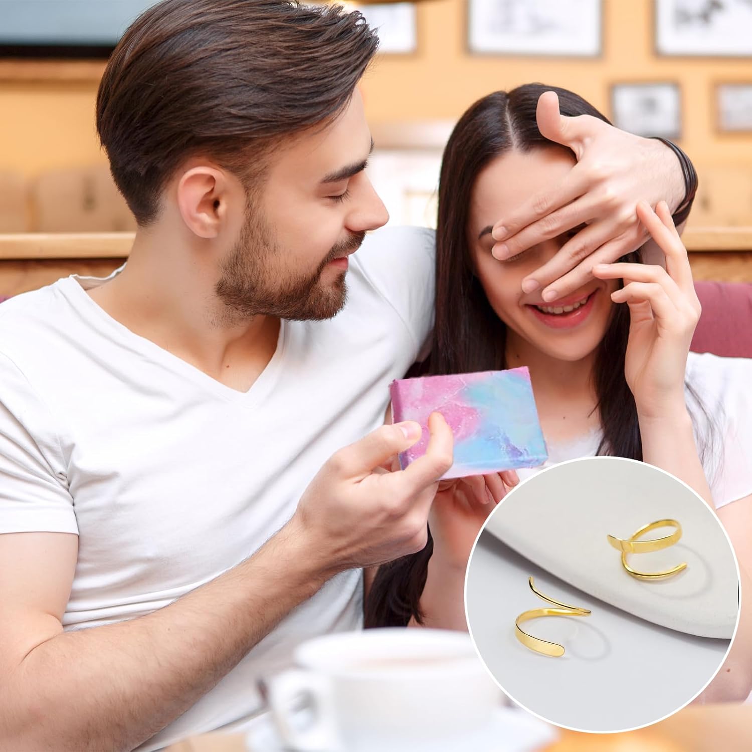 Spiral Hoop Twist Double Earrings,Sterling Silver Handmade Cartilage Piercing,Double Piercing Earrings for Women Christmas Birthday Gift - Image 6