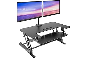 Veridesk Pro Plus 36: Ultimate Dual Monitor Standing Desk Converter