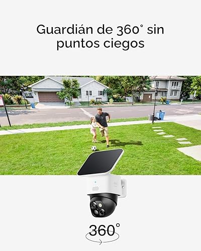 Miniatura 4 de eufy Security SoloCam S340, cámaras de seguridad solares inalámbricas para exteriores, cámaras para seguridad del hogar, vigilancia panorámica e