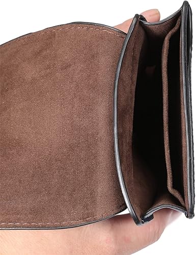 Miniatura 5 de Riñonera de cuero para teléfono celular para hombre, clip para cinturón de teléfono celular, bolsa vertical pequeña para teléfono inteligente con