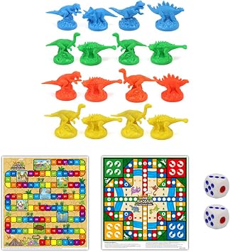 Board Game Educational Toys Beginner Family Game Portable Adults Gifts Dinosaur Flying Chess, 6611