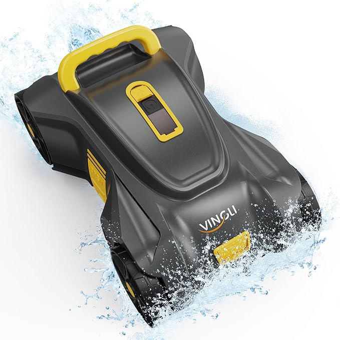 VINGLI Cordless Robotic Pool Cleaner, Automatic Swimming