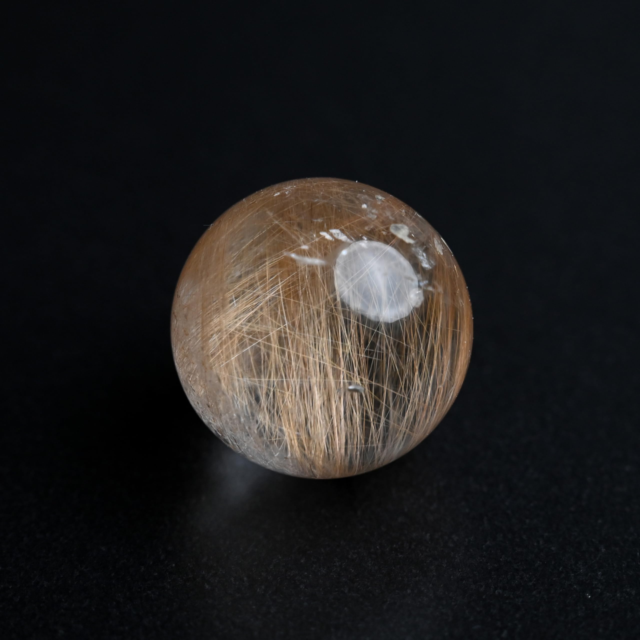 Amazon.co.jp: 【英雅堂】ルチルクォーツ 丸玉 スフィア ゴールド