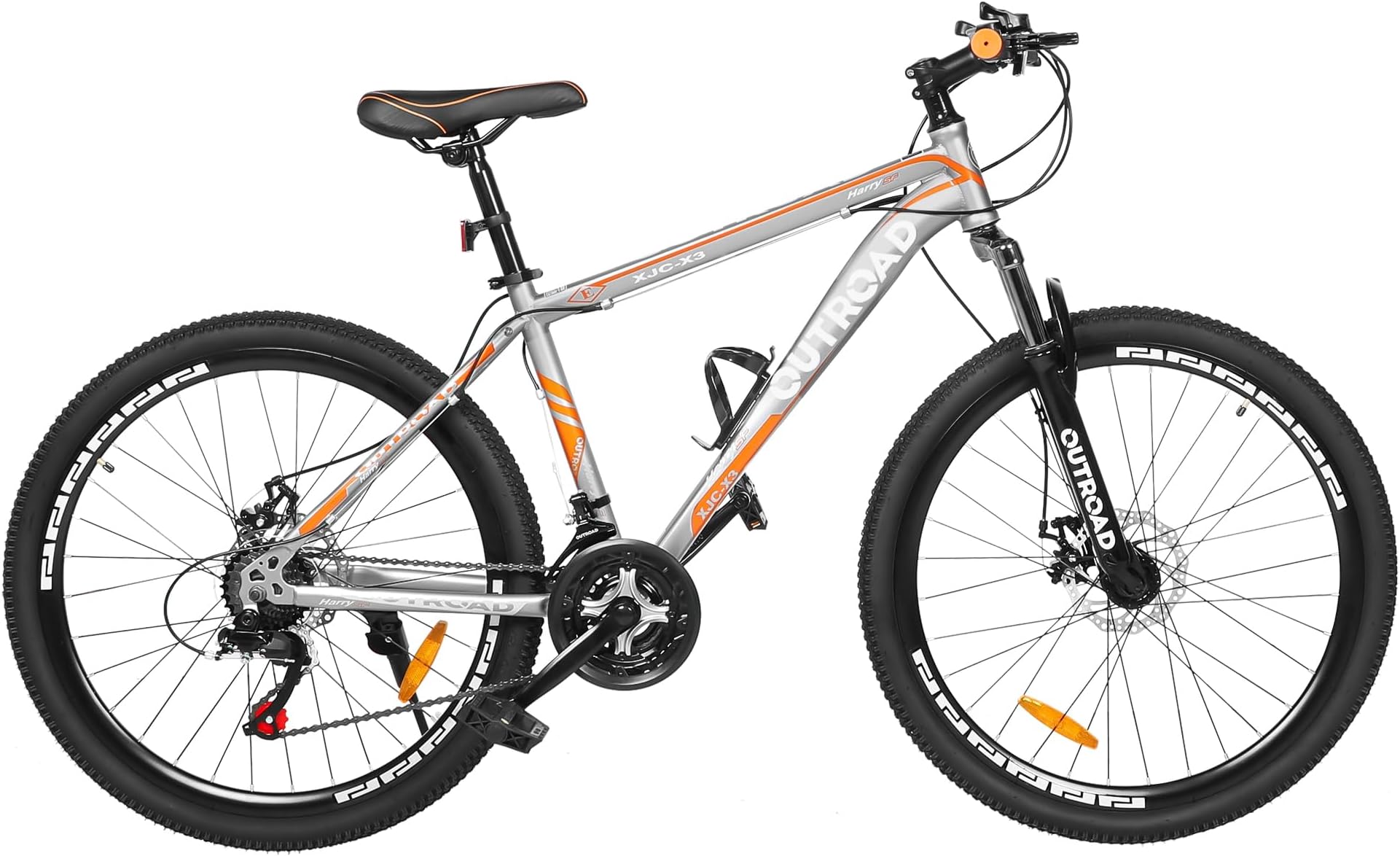 - Outroad 26 Inch Mountain Bike, 7/21-Speed/High-Carbon Steel/Aviation Grade Frame, Dual Disc/V Brake, Adjustable Ergonomic Seat Bicycle for Men Women Adult, Quick Assembly in 20 Minutes