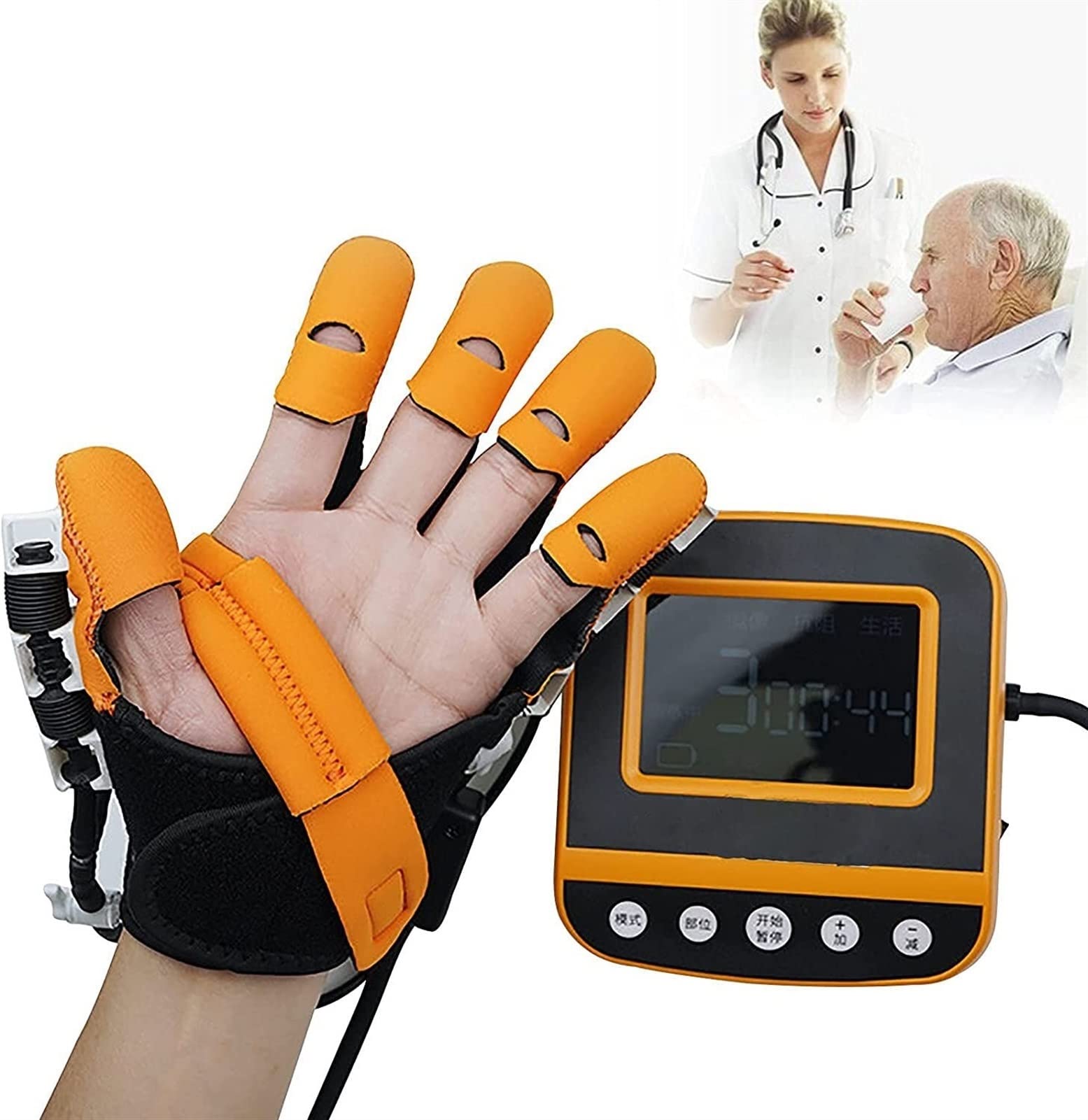 Rehabilitación Robot Guantes Accidente Cerebrovascular Férula De Mano Guantes De Asistencia Hemiplejía Equipo De Entrenamiento De Muñeca Dedos Estiramiento Protector Protector para Pacientes