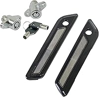 Vista 15 de Insertos de reflector para alforja de sillín para bolsa de sillín Harley, cubierta de cierre para Touring Street Electra Road Glide 2014-2024