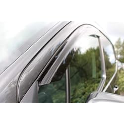 Derivabrisas Ford Focus Mk2 2X Deflectores de Aire Compatible con Transit Custom Tourneo 2012 - Presente Derivabrisas protección Sol Lluvia Nieve Viento Vidrio acrílico PMMA de Primera Calidad