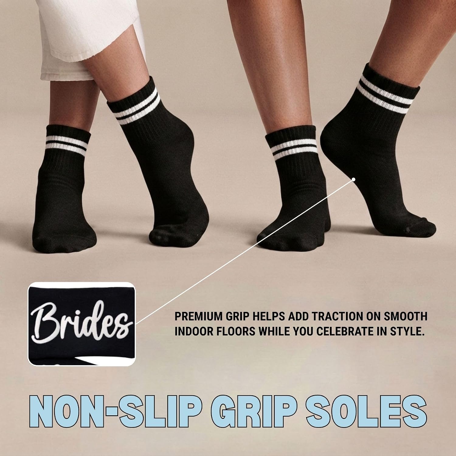 Funky Junque Bride Crew Socks, Bachelorette Wedding Party Gift image 3