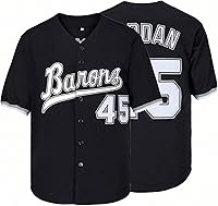 HUIKUII Men's #45 Hip Hop Baseball Jersey - Button Down Short Sleeve Shirt for Parties & Streetwear