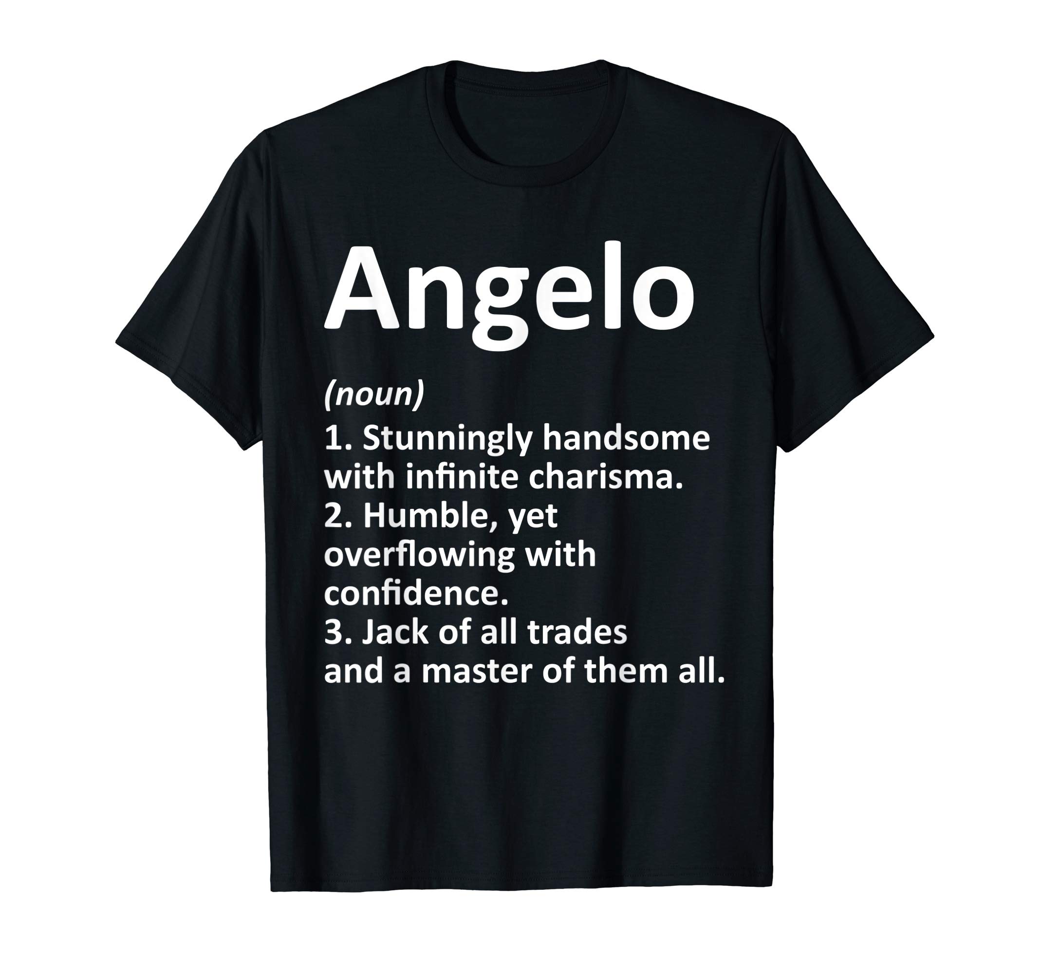 ANGELO Definition Personalized Name Funny Birthday Gift Idea T-Shirt