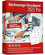 Rechnungsdruckerei 2025 PRO für Unternehmer und Handwerker - Rechnungen, Lieferscheine, Angebote, Auftragsbestätigungen, Mahnungen schreiben - kompatibel mit Windows 11, 10, 8.1, 7