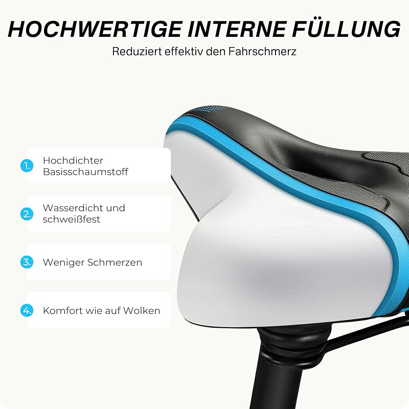 YOUNGDO Gel Kerékpár Nyereg Ergonomikus Puha Kényelmes Vízálló