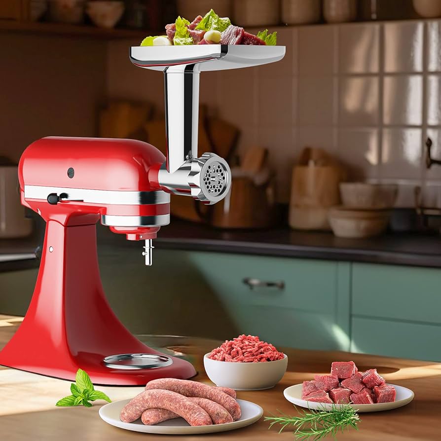KitchenAid フードグラインダーアタッチメント付きミキサー Amazon | キッチンエイド スタンドミキサー用 ステンレス