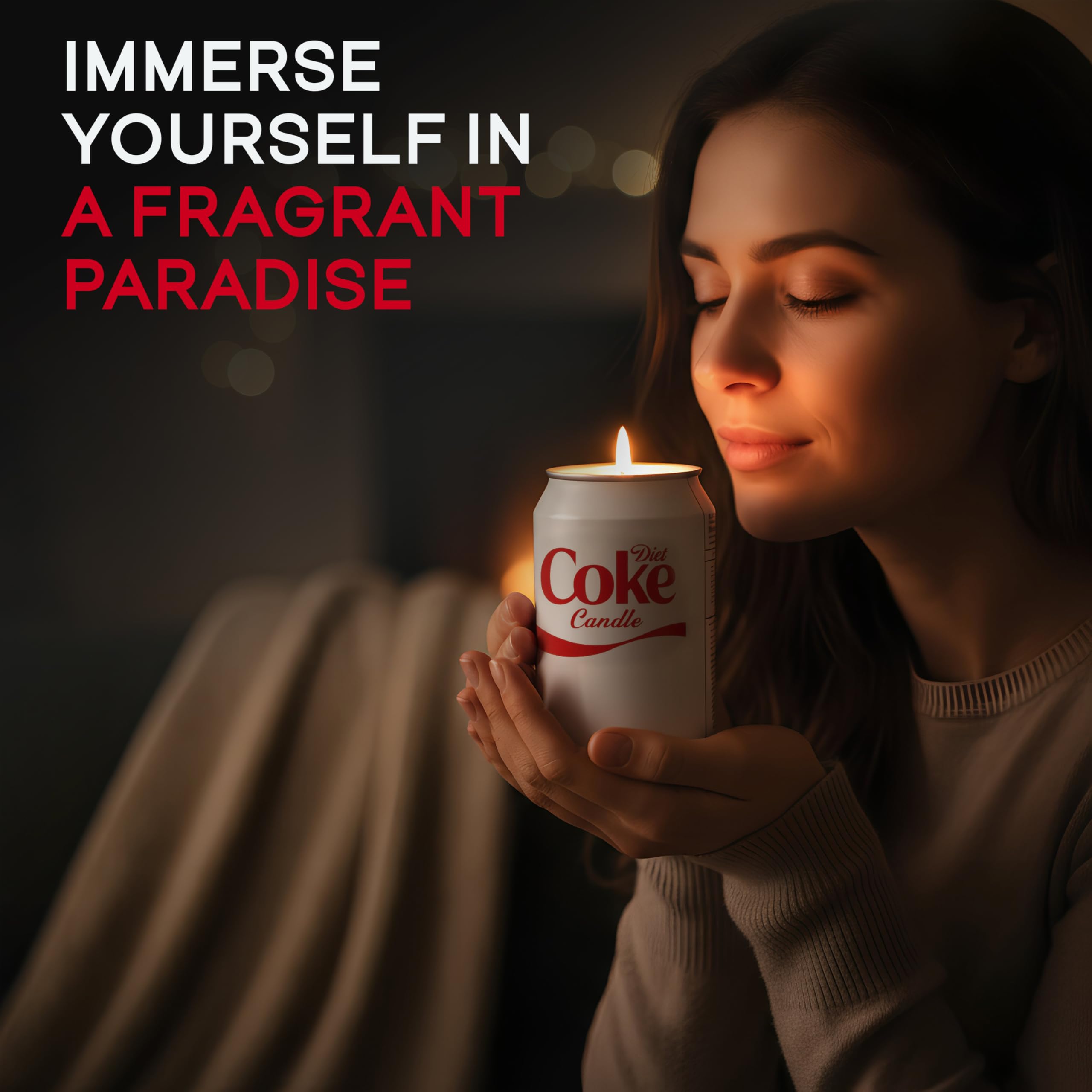 Diet Candle - Smells Like The Real Soda - Cute Candles for Cool Gifts - Funny Candles for Any Occasion - Cute Things for Aesthetic Room Decor - Cool Candle for Cool Things - Christmas Candles