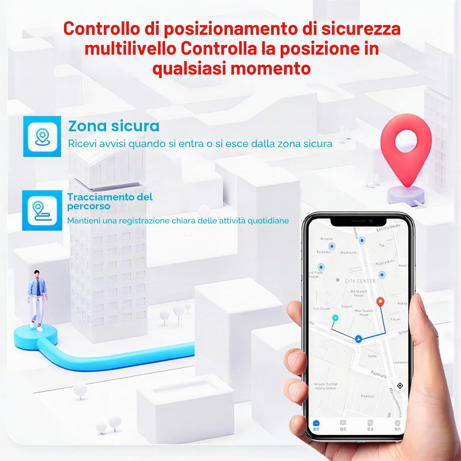Smartwatch per Anziani con Demenza, Allarme di Caduta, Localizzatore GPS, Chiamata di Emergenza SOS, Videochiamata HD, Impermeabile Ip67. Black