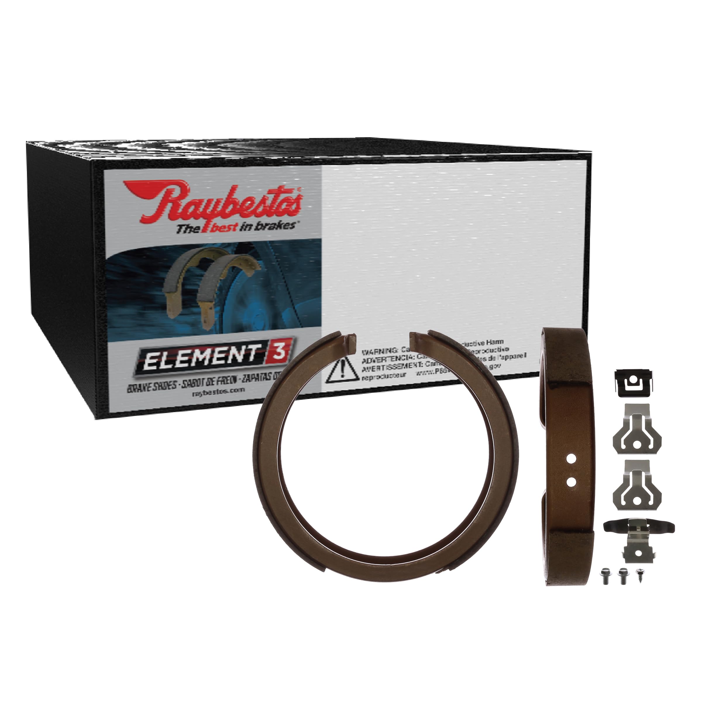 Raybestos Element3 Automotive Replacement Rear Parking Brake Shoes for Selected Chevrolet (Silverado 1500, Tahoe, Suburban 1500), GMC (Sierra 1500, Yukon), Cadillac Escalade, ESV, EXT) (781PG)