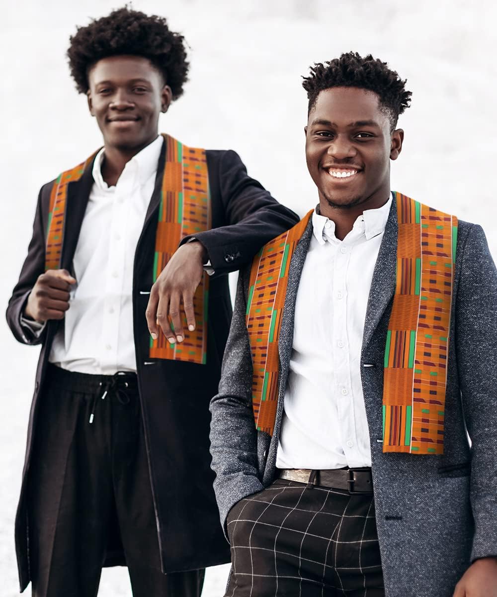 African Kente & Animal Print Scarf/Stole/Sash