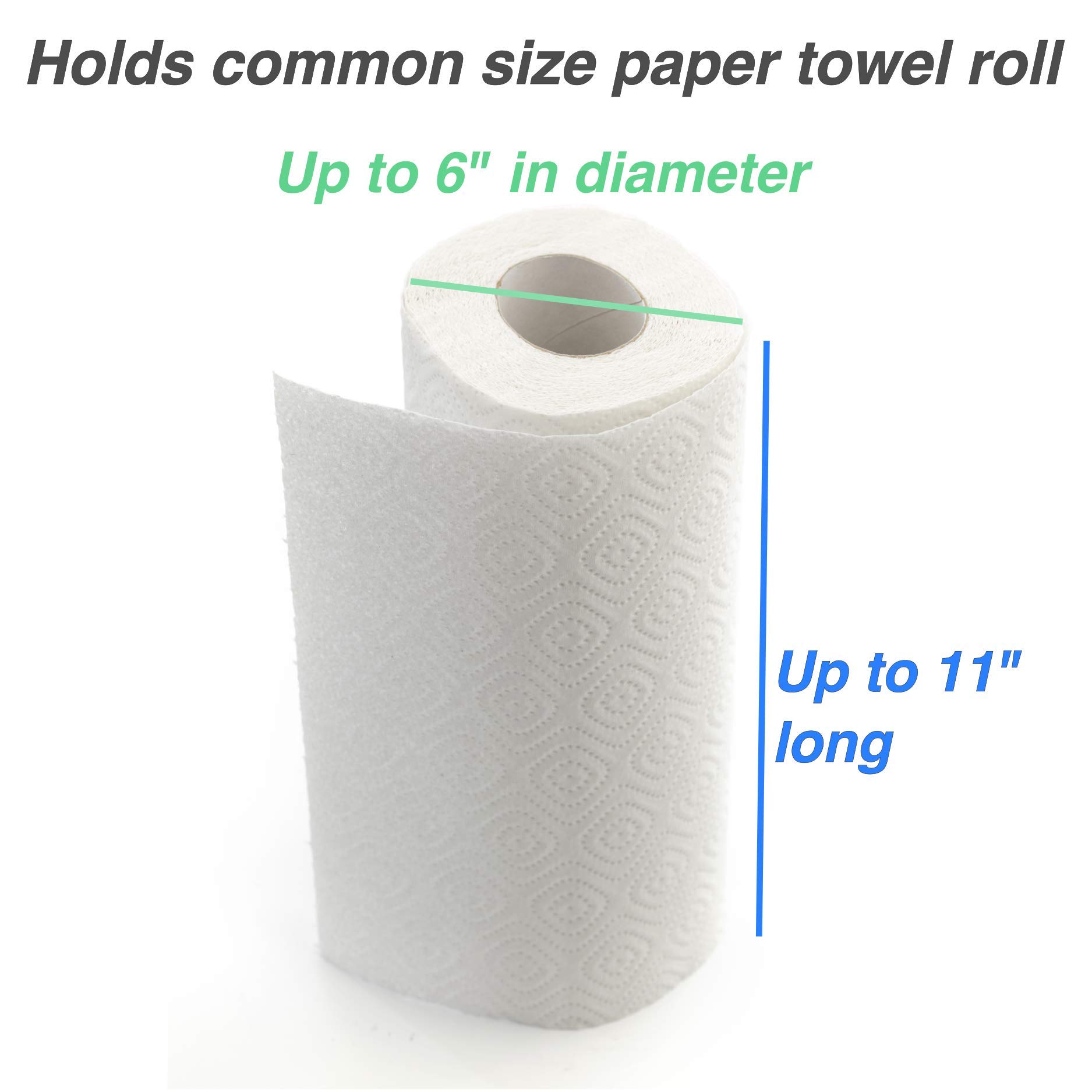 RightArrange - Soporte para toallas de papel para tablero de clavijas, paquete de 4 unidades, acero, negro, ganchos a cualquier tablero de clavijas, accesorio de organización de tablero de clavijas