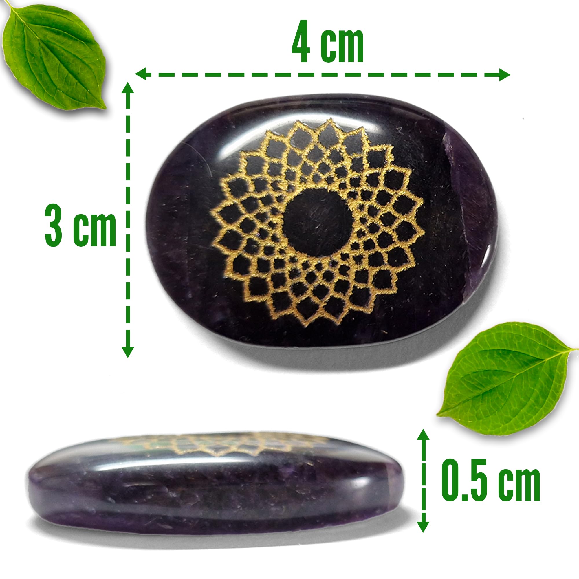 Premium Chakra Steine Set mit Armband – Handgefertigte 7 Edelsteine – Natursteine in edler Holzbox – Chakra Heilsteine Set für spirituelles Gleichgewicht und Energiearbeit - Worry Stones