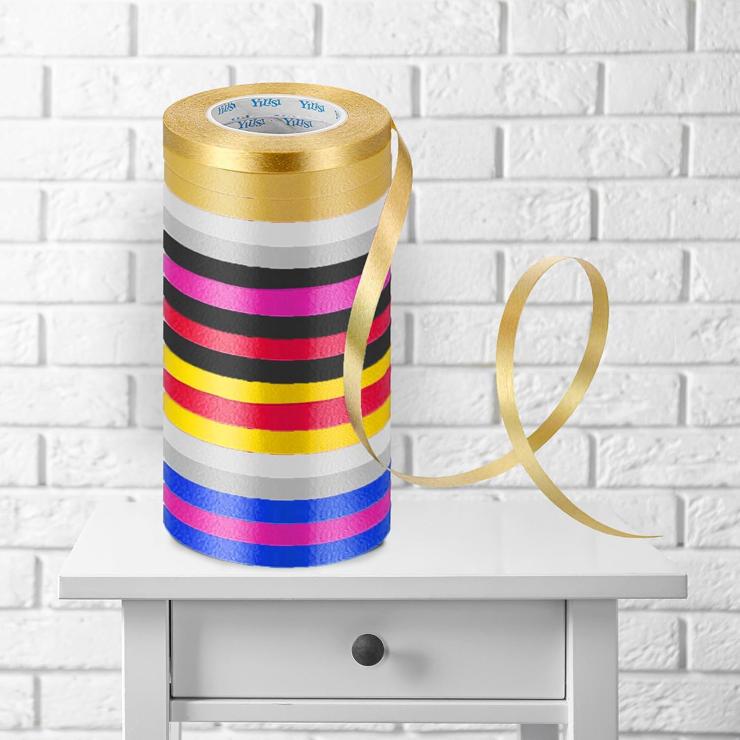 Party Propz Ribbons for Decoration - 18 Pcs Multicolor Ribbons for ...