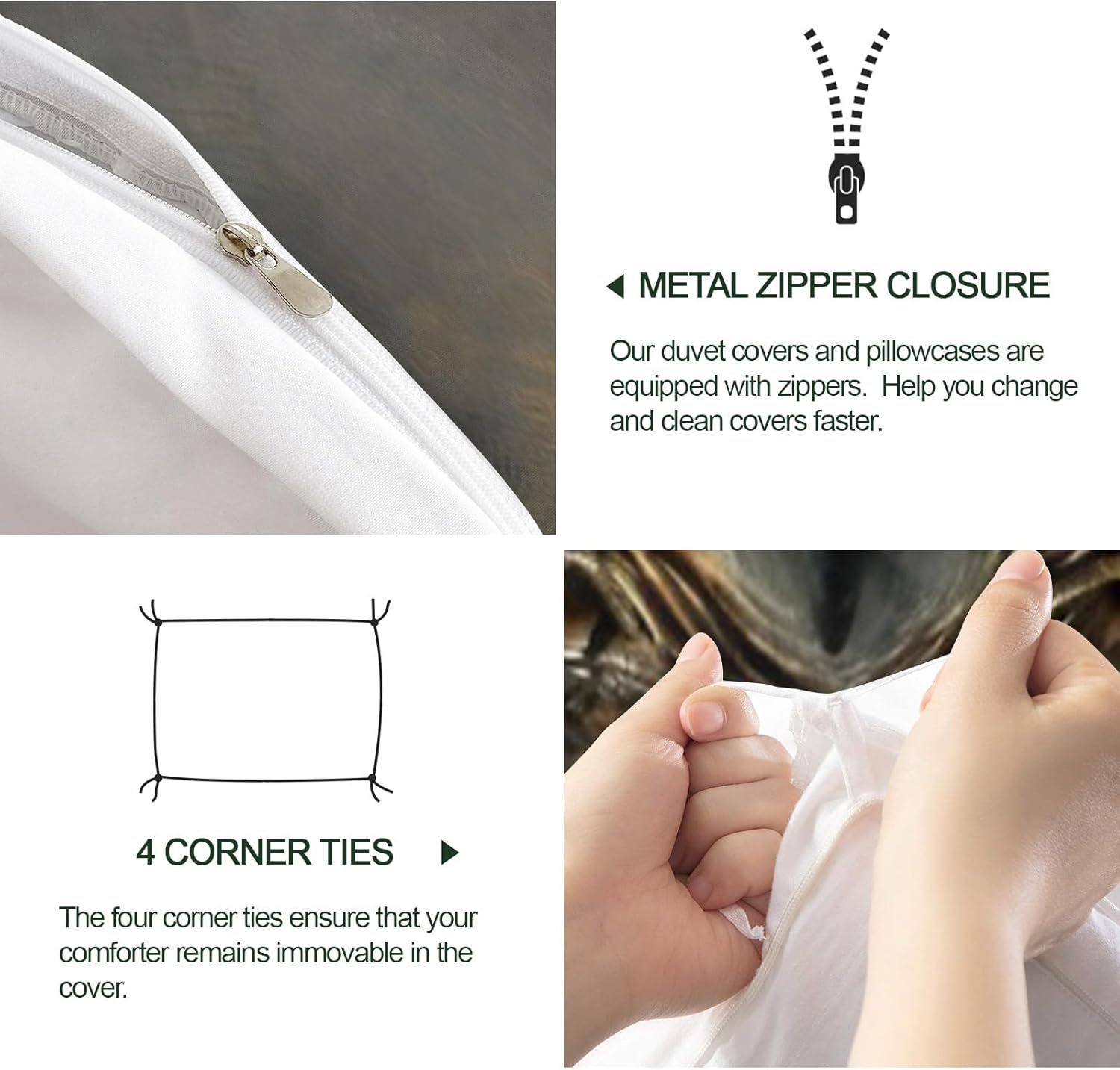 Owl Duvet Cover, Retro Gray Bedding Set Cover for Kids Boys Girls Teens, Wild Animal Duvet Cover with Zipper Closure and 2 Pillow Shams, King Size 104"x90"