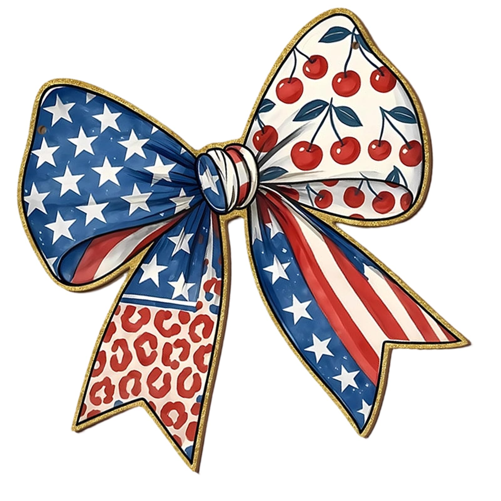 Americans Flag Themed 250 Years Freedoms Wood Wall Plaques Wreath for Holiday Party Decoration Independence Day Decoration