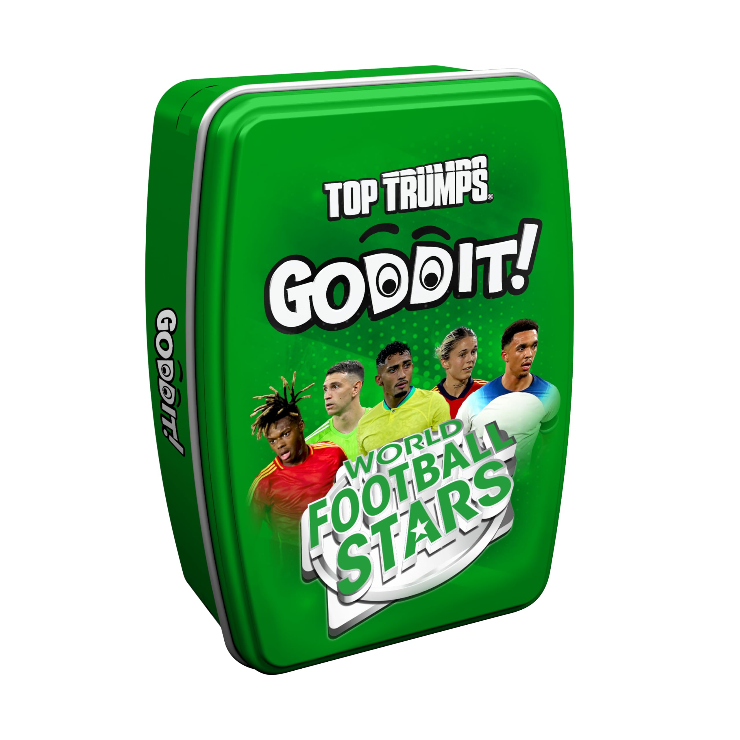 Top Trumps World Football Stars Goddit Gra Karciana dla Dzieci i Dorosłych, Gra Rodzinna, Gra Podróżna od 1 do 6 Graczy, Optymalny Prezent dla Dzieci Powyżej 6 Roku Życia