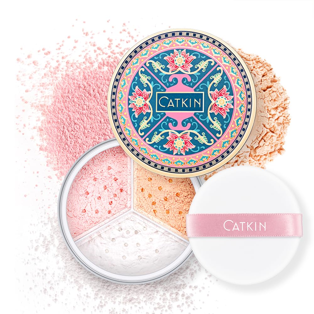 CATKIN Translucent Setting Powder, Oil-control & Poreless Lightweight Loose Face Powder, Smooth Flawless Finish, Even Skin Tone & Long Lasting Baking Powder Makeup for All Skin Types