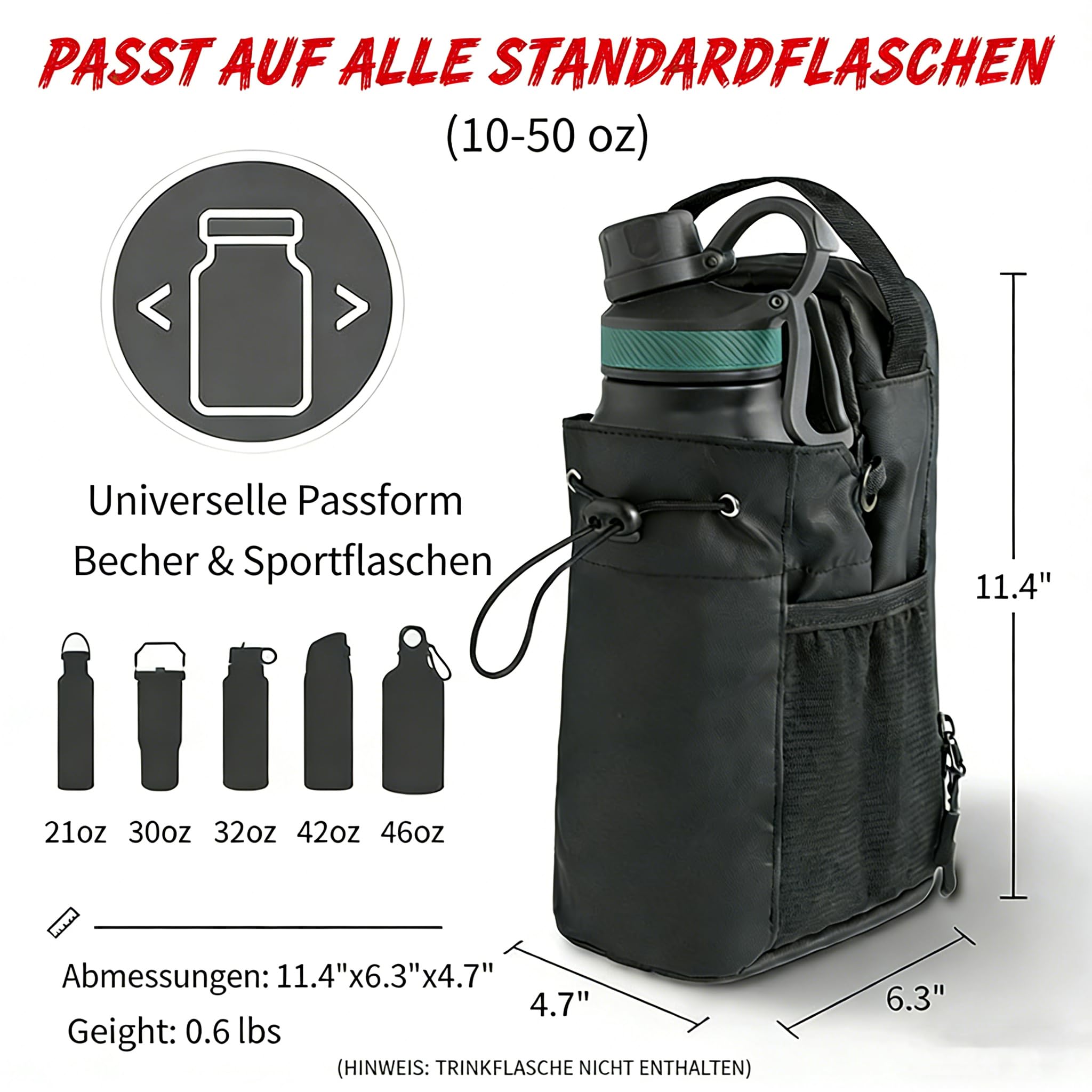 Sadodo Magnetyczna torba sportowa do studia fitness – mała torba gimnastyczna przylega do sprzętu treningowego – 25 x 15 x 11 cm torba dla mężczyzn i kobiet, w zestawie chłodzący ręcznik, kieszeń na