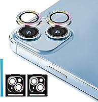 Vista 9 de Jeluse Paquete de 2 protectores de lente de cámara para iPhone 16 Pro Max/iPhone 16 Pro/iPhone 15 Pro Max/iPhone 15 Pro/iPhone 14 Pro Max/iPhone 14