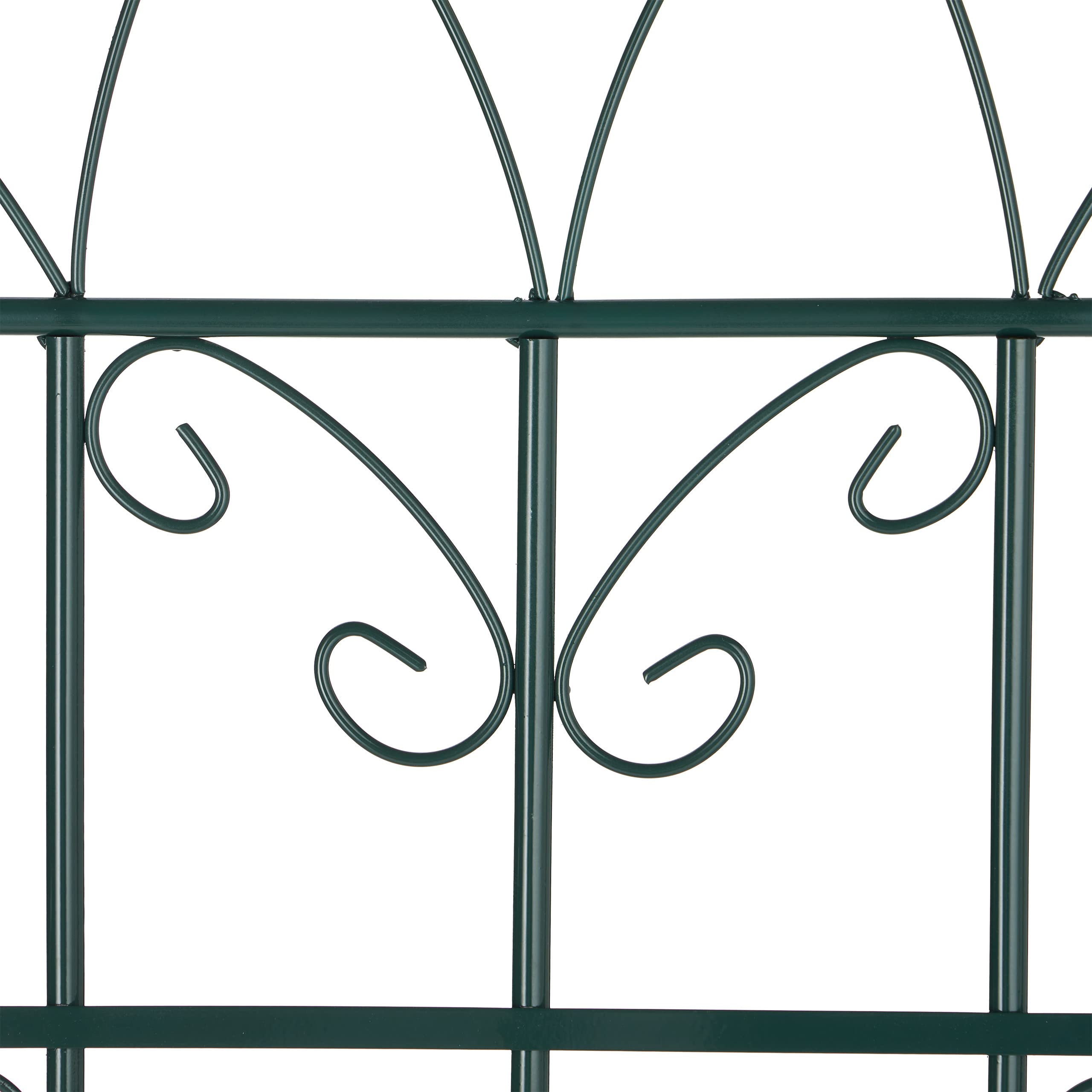 Relaxdays Grigliati per Rampicanti, Set da 2, HxL 220 x 50 cm, Supporti in Metallo per Piante Tralicci a Incastro, Verde, Ferro