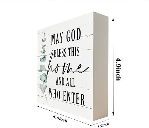 Miniatura 122 de Letreros de madera cristiana, versículo bíblico, filipenses 4:13 – I Can Do All Things Through Christ Who Strengthens Me, decoración de mesa