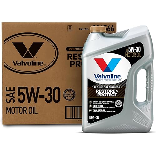 Valvoline Restore & Protect Full Synthetic 5W-30 Motor Oil 5 QT, Case of 3